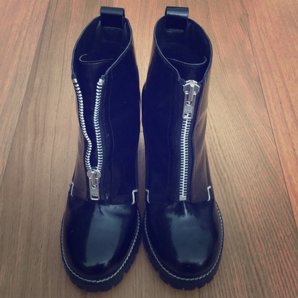 ASOS zip-up combat boot